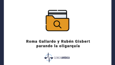 Roma Gallardo y Rubén Gisbert parando la oligarquía